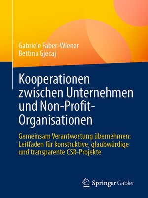 cover image of Kooperationen zwischen Unternehmen und Non-Profit-Organisationen